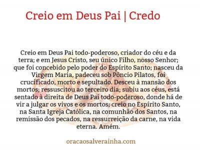 Creio em Deus pai