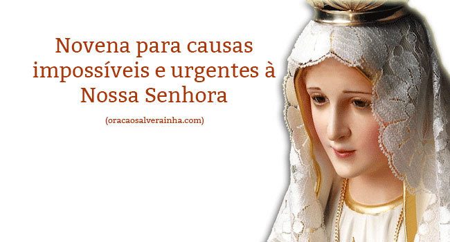 Novena para causas impossíveis e urgentes