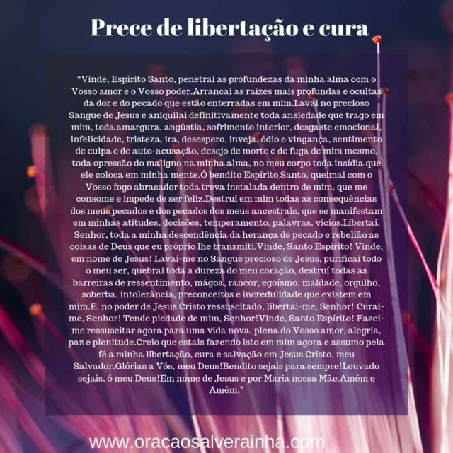 Oração de Cura e Libertação Espiritual (muito forte)
