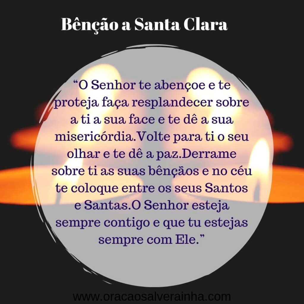 bênção Santa Clara