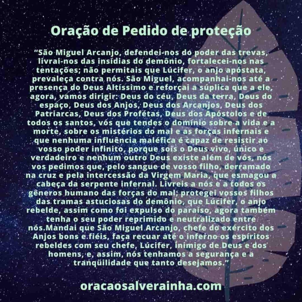 oracao de pedidos de proteção