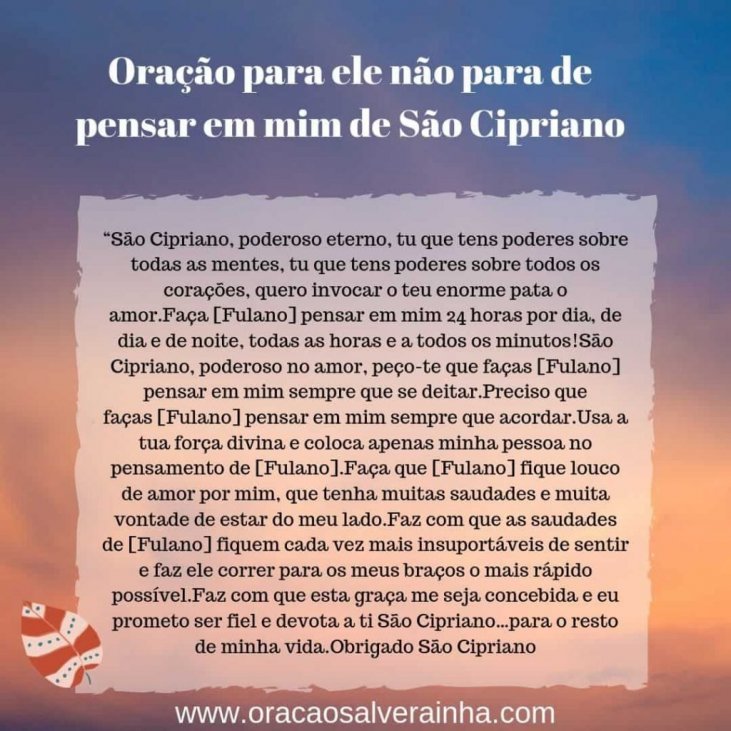 Oracao Para Ele Pensar Em Mim Loucamente As 2 Mais Conhecidas ele pensar em mim loucamente
