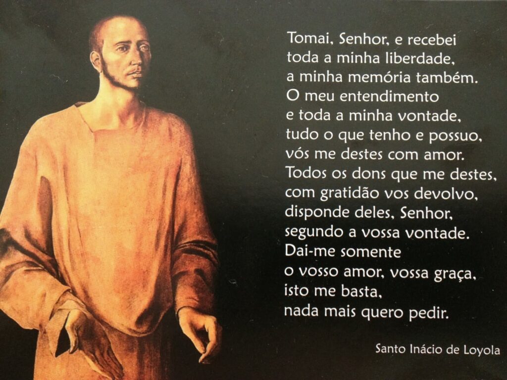 Oração de Santo Inácio de Loyola para imprimir