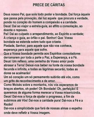 Prece de Cáritas Espirita Original [ Completa ] | Portal Oração