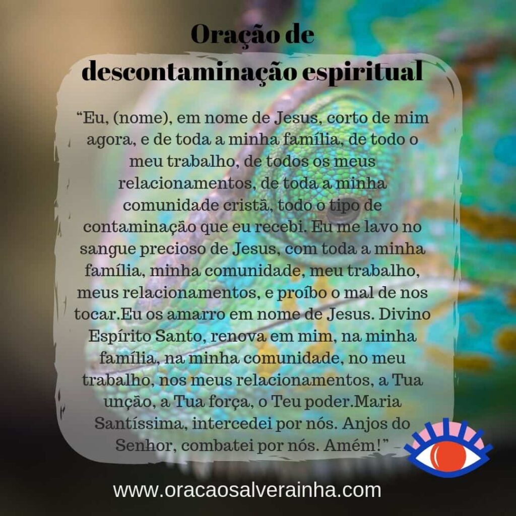 descontaminação espiritual prece