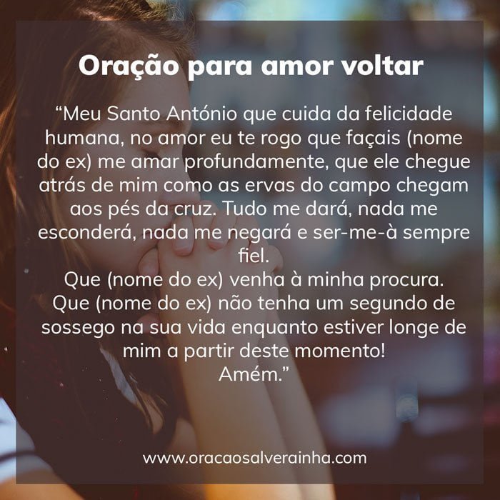 Oração para trazer amor de voltar bem rápido