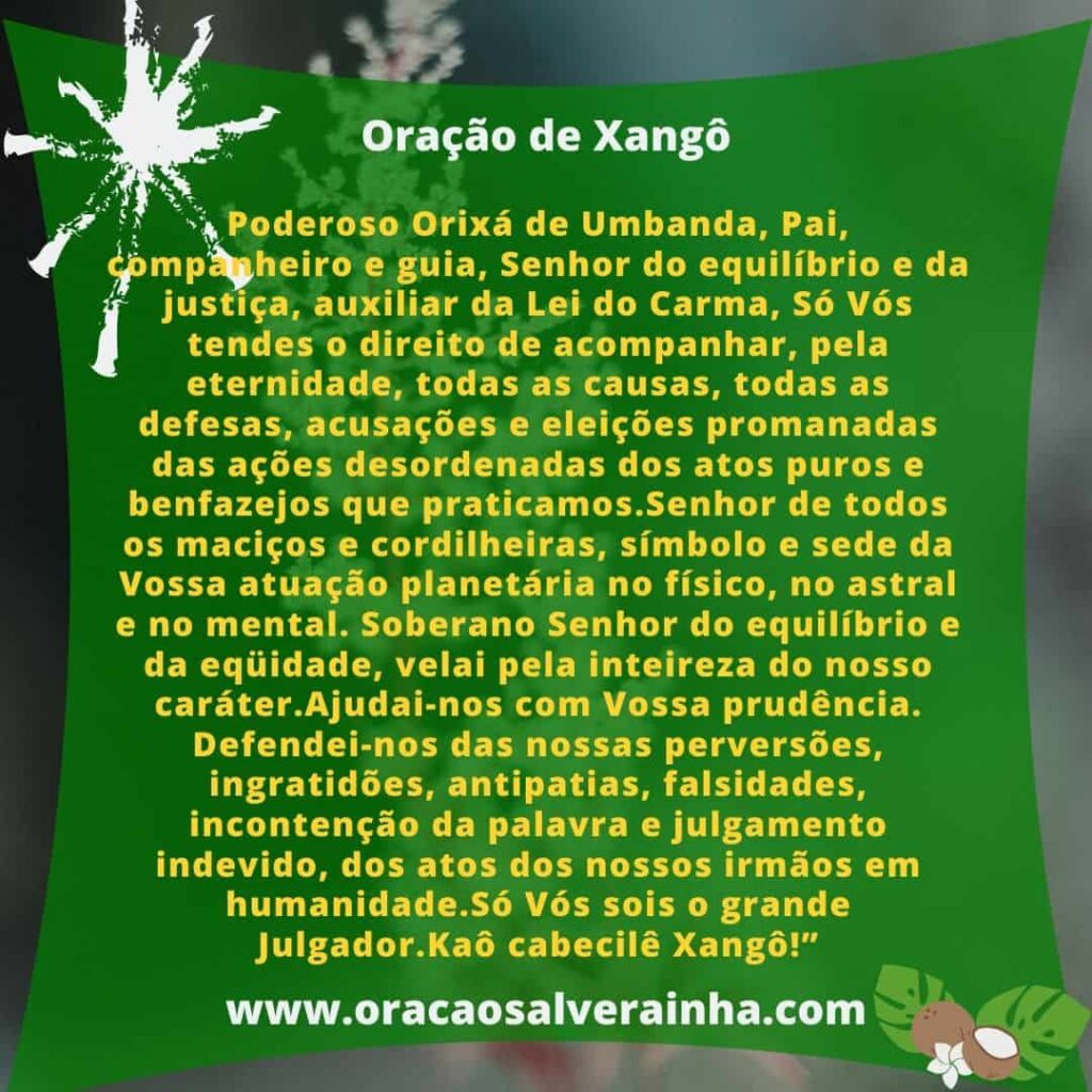 Oração de Xangô