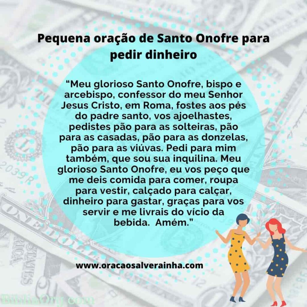 oração pequena de santo onofre