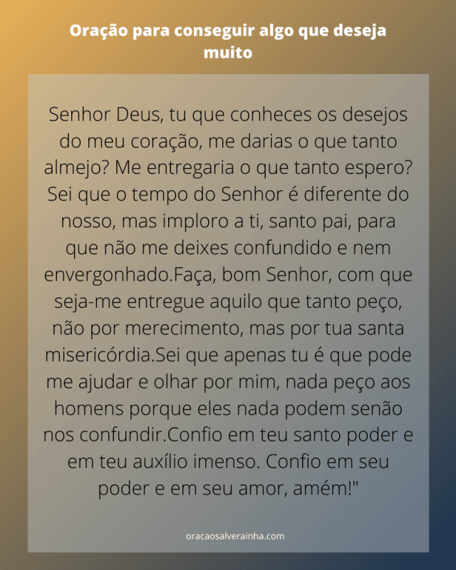 Oração Poderosa Para Conseguir Algo Impossivel Ou Dificil