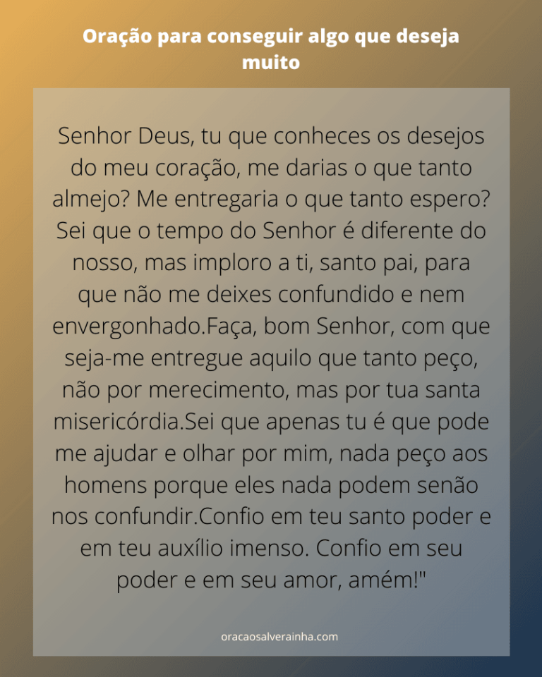 Oração Poderosa Para Conseguir Algo Impossivel Ou Dificil
