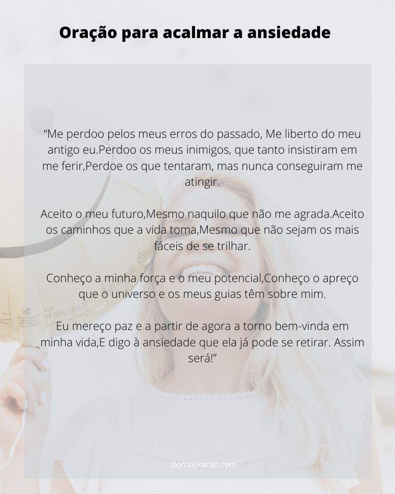 Oração espirita para acalmar a ansiedade